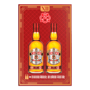 WHISKY CHIVAS REGAL 12 AÑOS 700ML PACK 2BT